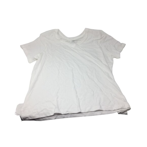 Members Mark Ladies Essential V Neck Short Sleeve Tee Shirt Size 2XL - Picture 1 of 5